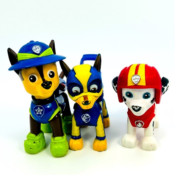 Paw Patrol Toys Paw Patrol Figures Lot Of 3 Jungle Rescue Chase